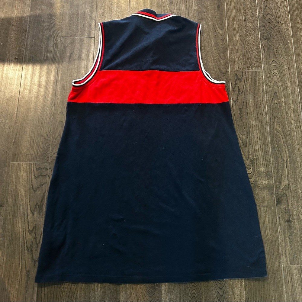 Tommy Hilfiger Dark Blue Polo with Red and White Collar - Picture 6 of 9